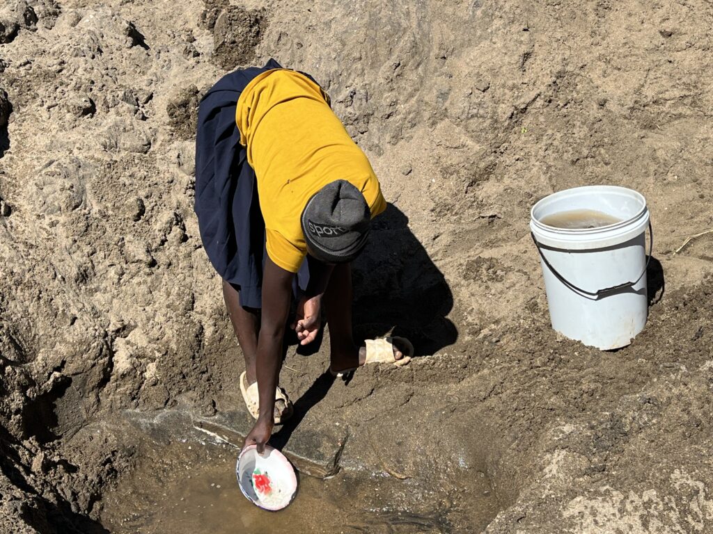 Water halen in Zimbabwe