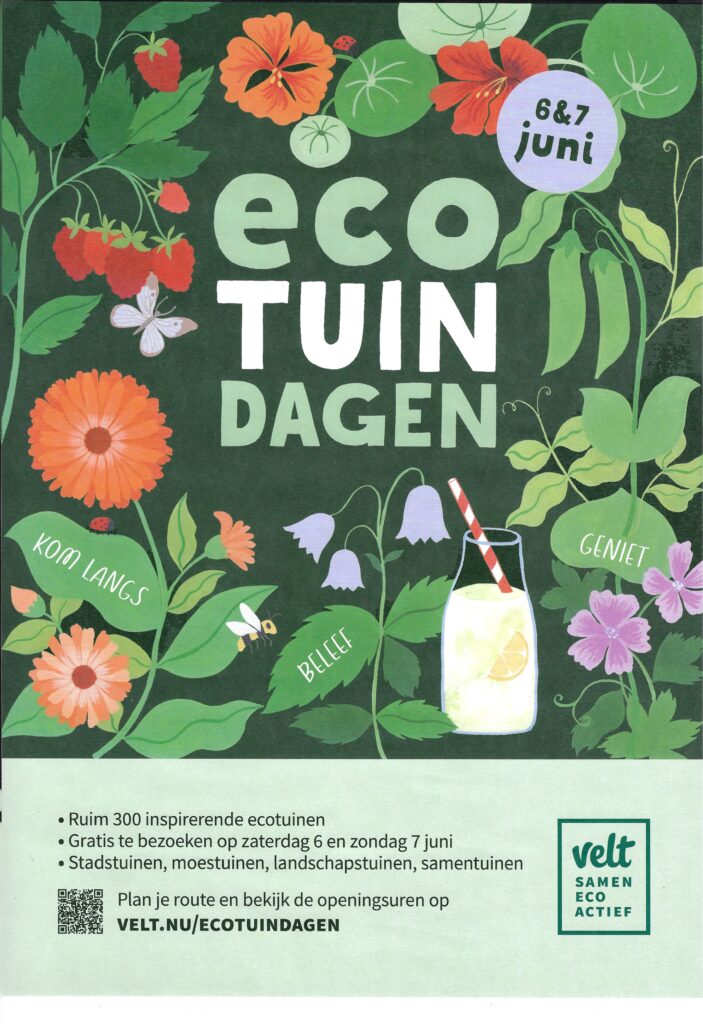 Velt Ecotuindagen, 6 en 7 juni 2026