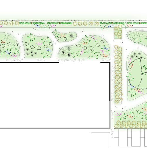 Definitief ontwerp bloemeneilandentuin